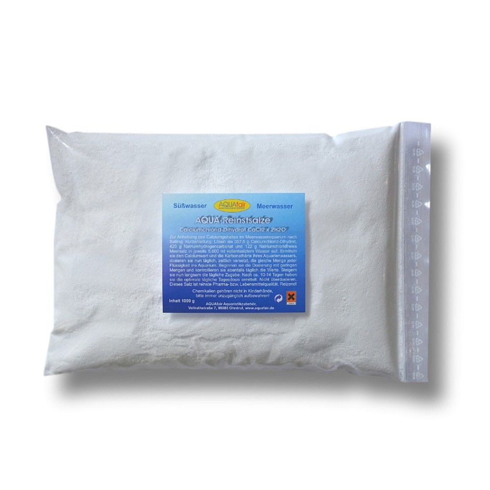 Calciumchlorid-Dihydrat Pharmazeutische Qualität Balling-Methode Balling-Light Calcium Meerwasseraquarium 1 kg Beutel