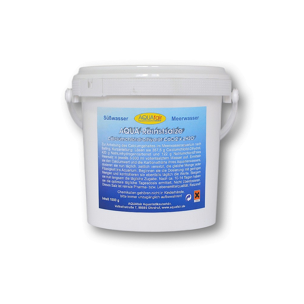 Calciumchlorid-Dihydrat Pharmazeutische Qualität Balling-Methode Balling-Light Calcium Meerwasseraquarium 1 kg Eimer