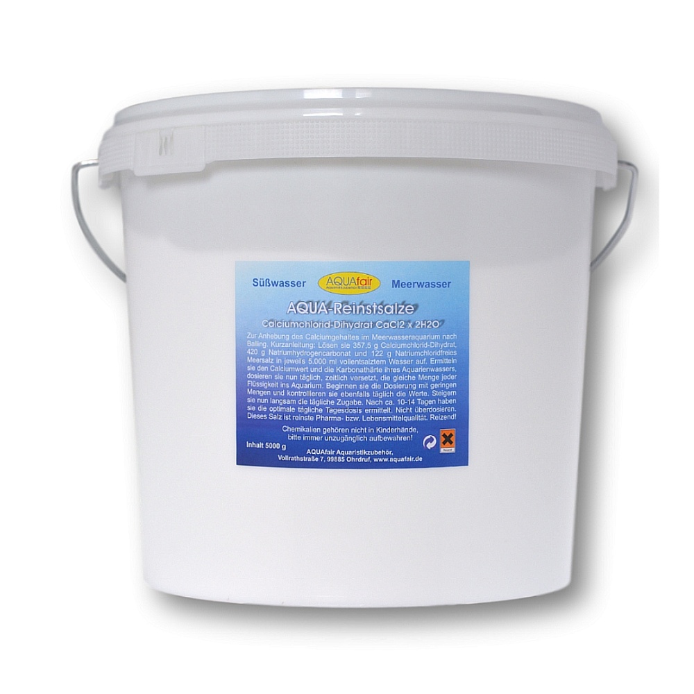 Calciumchlorid-Dihydrat Pharmazeutische Qualität Balling-Methode Balling-Light Calcium Meerwasseraquarium 5 kg Eimer