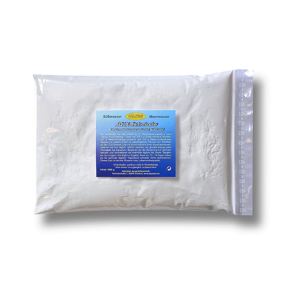 Natriumhydrogencarbonat Pharmazeutische Qualität Balling-Methode Balling-Light Karbonathärte Meerwasseraquarium 1 kg Beutel