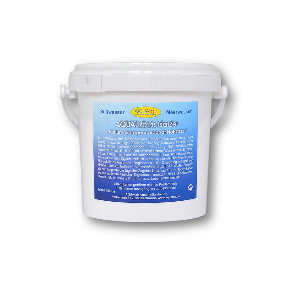 Natriumhydrogencarbonat Pharmazeutische Qualität Balling-Methode Balling-Light Karbonathärte Meerwasseraquarium 1 kg Eimer