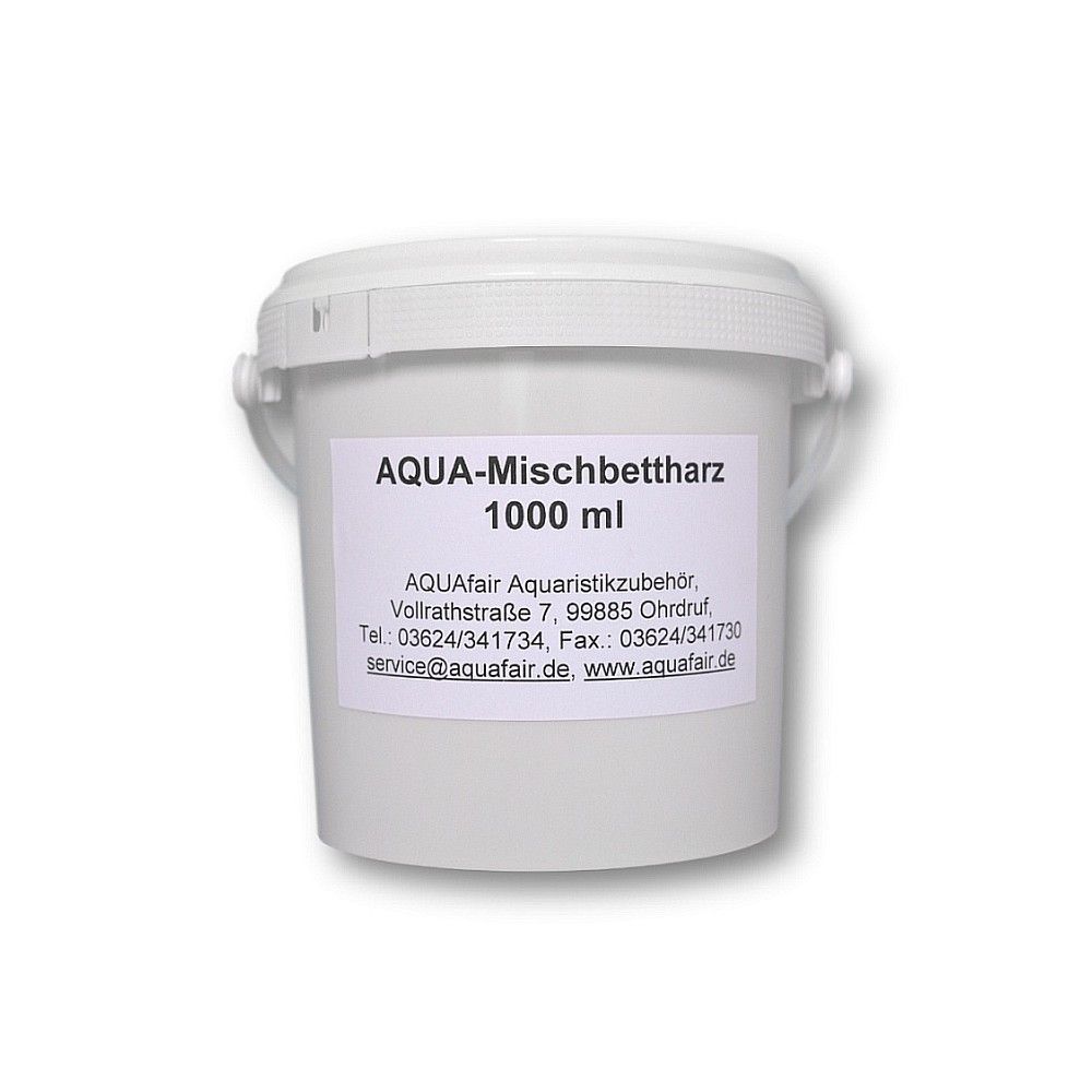 Aqua-Mischbettharz 1 Liter Eimer Ionentauscher Demineralisierung Reinstwasser Aquarium Meerwasseraquarium
