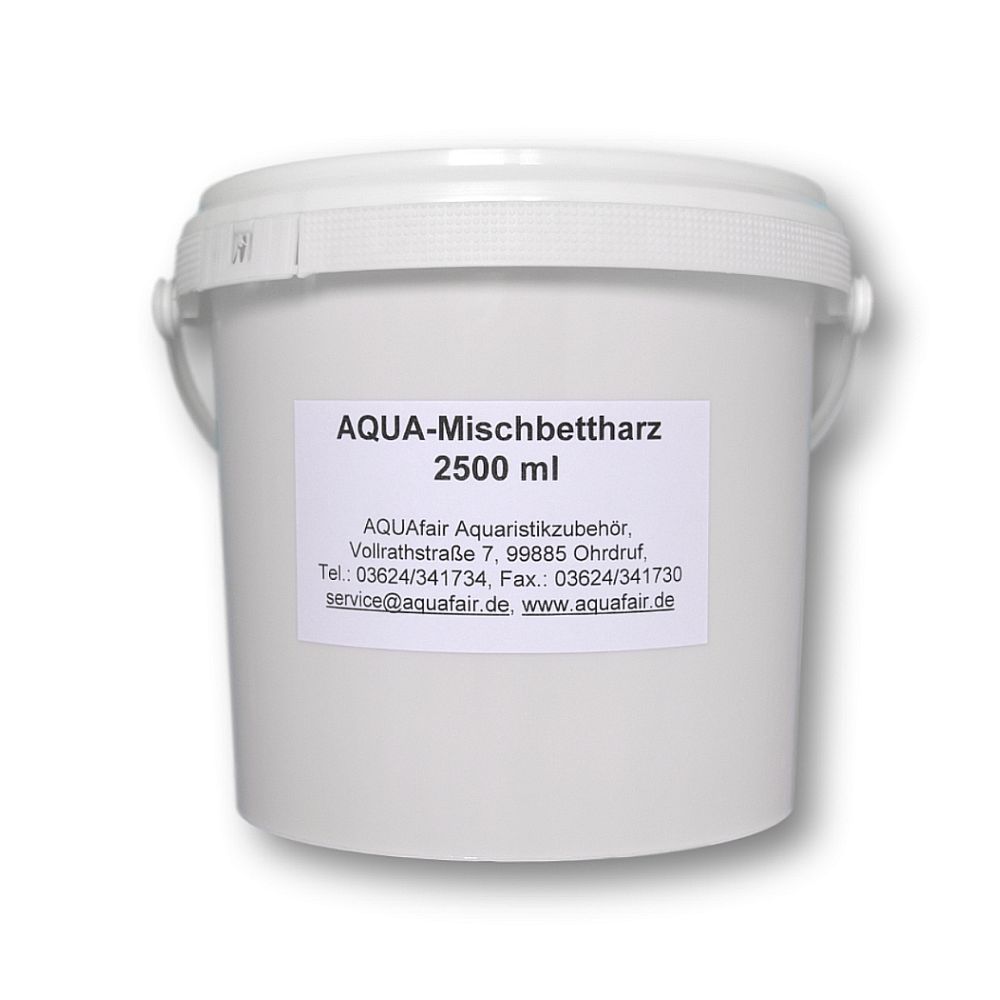 Aqua-Mischbettharz Ionentauscher Demineralisierung Reinstwasser Aquarium Meerwasseraquarium 1 Liter Beutel 2,5 Liter Eimer