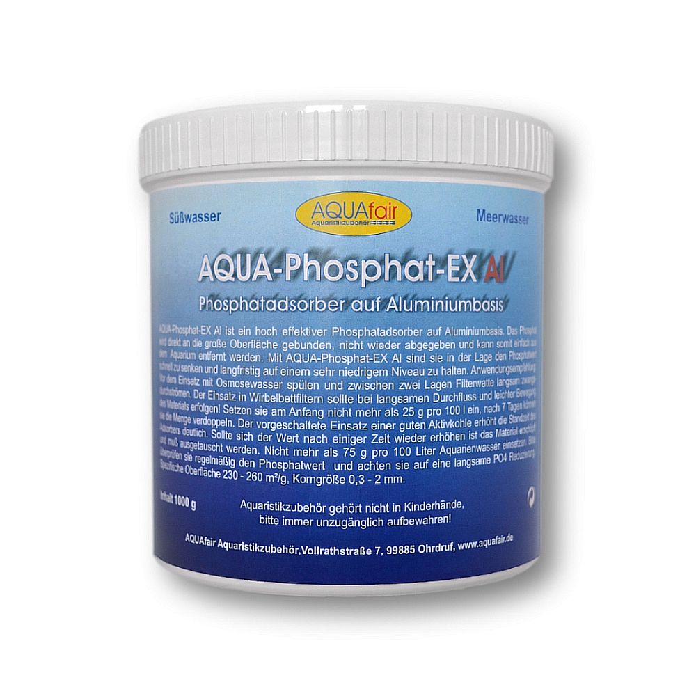 Aqua-Phosphat-Ex Al Phosphatadsorber auf Eisenbasis zur Phosphatentfernung 1 kg Dose
